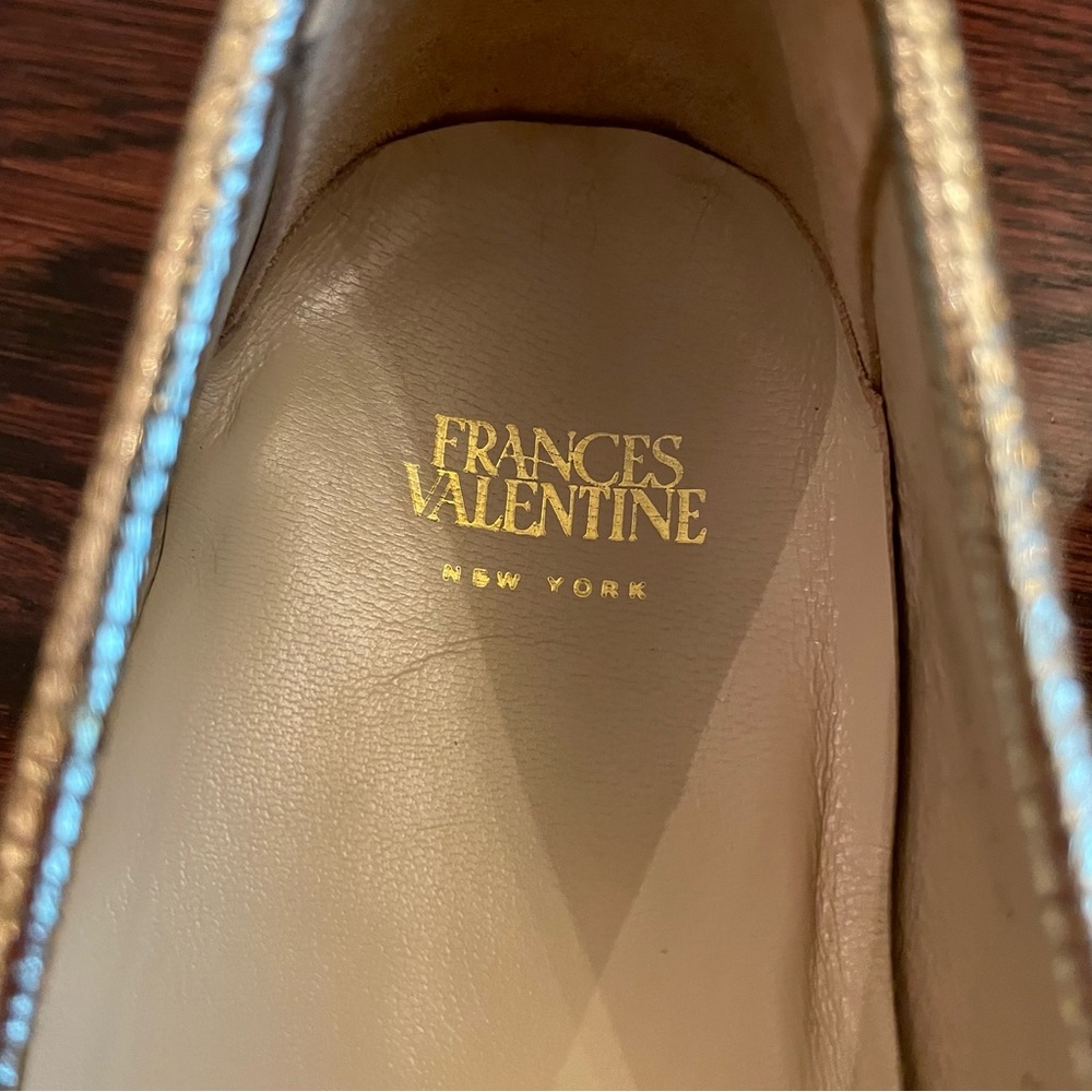 Frances Valentine Gold Shoes - Picture 11 of 11